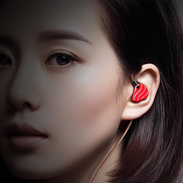 Dual Dynamic Earphone In-ear HIFI Sound Music Vibration Noise Cancelling Gaming Earphone With Mic