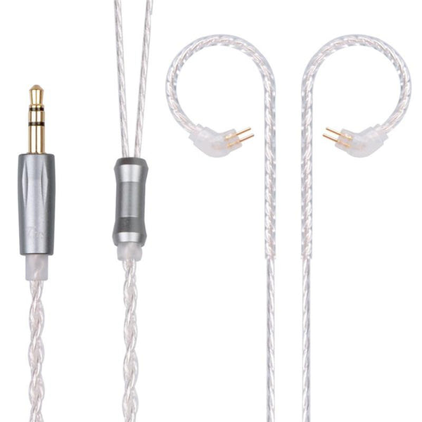 TRN V10 Replacement Cable 2Pin Upgraded Plated Earphone Cable for TRN V10 TRN V20 KZ ZS6 ZST ZS10