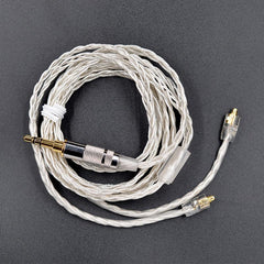 Original KZ MMCX 3.5mm Earphone Cable Silver Plated Upgrade Wire Universal Diy Music Cable