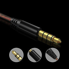 Dual Dynamic Earphone In-ear HIFI Sound Music Vibration Noise Cancelling Gaming Earphone With Mic