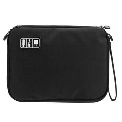 Universal Double Layers Large Capacity Data Cable Storage Bag Earphone USB Cable Organizer Bag