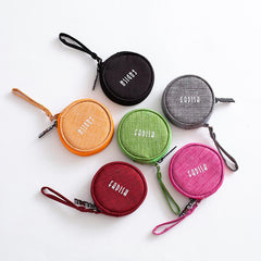 Universal Mini Portable Earphone USB Data Cable Flash Drive Collection Storage Bag management Pouch