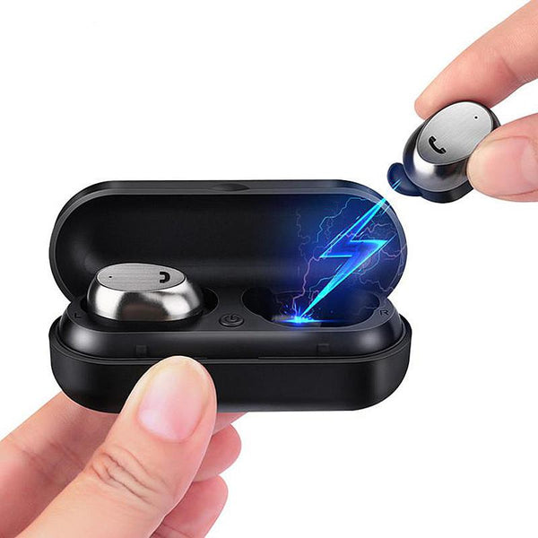 [Truly Wireless] WK BD800 Dual Bluetooth Earphone In-ear Stereo Sport Earphone With Charging Box