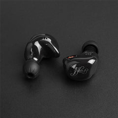 KZ ZSR Plus HiFi Six Drivers 2BA+DD Earphone Dual Balanced Armature Dynamic Hybrid Bass Headphone