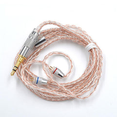 KZ Earphone Cable 3.5mm Copper Silver Mixed Plated Upgrade Cable for ZST ZS10 AS10 BA10 ZS6 MMCX