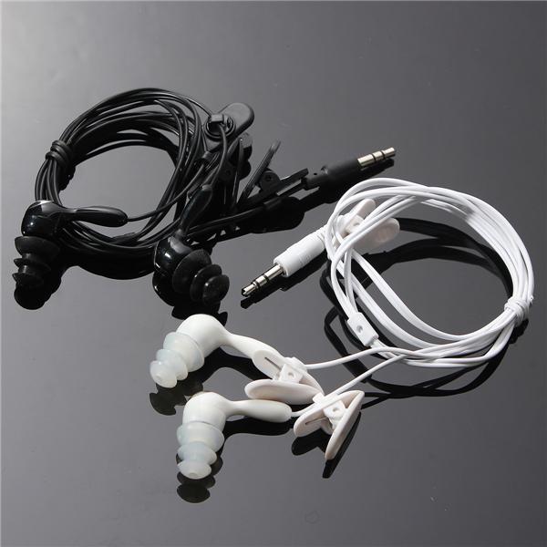 3.5MM Swimming Waterproof Earphone For Media Player FM Radio MP3 iPod