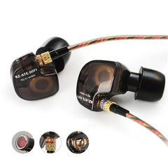 KZ ATE 3.5mm Metal In-ear Wired Earphone HIFI Super Bass Copper Driver Noise Cancelling Sports