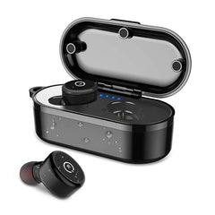 [Bluetooth 5.0] Wireless Earphone TWS HIFI IPX8 Waterproof Noise Cancelling Sport With Charging Case