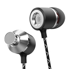 Fanbiya S1 HiFi Metal Heavy Bass Earphone 3.5mm Noise Canceling 5D Stereo In-ear Headphone with Mic