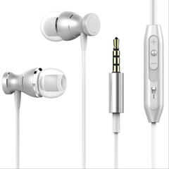 Universal Magnetic Wired Control In-ear Stereo Earphone Headphone with Mic