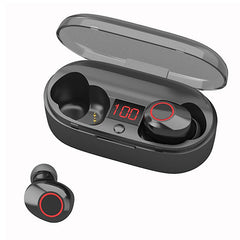 [Blutooth 5.0] J29 Wireless Earphone HIFI Stereo Digital Display Handsfree Headset Earphone With Mic