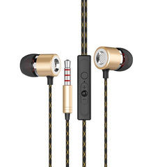 Fanbiya S1 HiFi Metal Heavy Bass Earphone 3.5mm Noise Canceling 5D Stereo In-ear Headphone with Mic