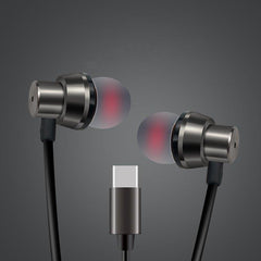 Ms22 TYPE-C In-ear Wired Control Earphone Stereo Bass Sound Noise Cancelling for Xiaomi Huawei