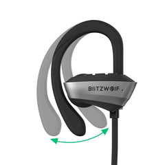 BlitzWolf® BW-BTS3 Sport Adjustable Earhooks Bluetooth Earphone IPX5 Waterproof Heavy Bass Headphone