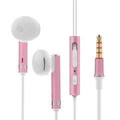 Q8 Mini Wired Earphone Metal Stereo Super Bass 3.5mm Jack Line Control Sport In-ear Headset With Mic