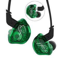 KZ ZSR Plus HiFi Six Drivers 2BA+DD Earphone Dual Balanced Armature Dynamic Hybrid Bass Headphone