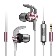 Fonge J02 Metal Sport Running Noise-cancelling Earphone Headphone with Mic for Mobile Phone Xiaomi