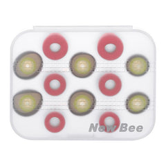 New Bee 3 Pairs of Rebound Memory Foam Tips 3 Pairs of Silicone Earbuds for Earphone Headphone