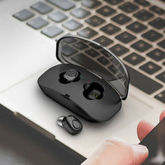 TWS True Wireless Bluetooth Earphone CVC Noise Cancelling Stereo Headphone with Mic Charging Box