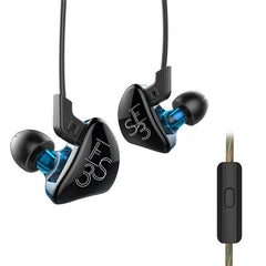 KZ ES3 HiFi 4 Drivers Balanced Armature Dynamic Driver Hybrid Earphone Headphone for iPhone Samsung