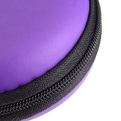 Small Round Carrying Storage Bag Case For Earphone Cable