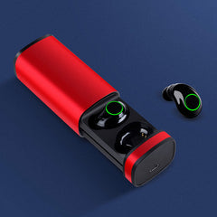 [True Wireless] Bluetooth 5.0 TWS Touch Earbuds Stereo HIFI Noise Canceling IPX5 Waterproof Handsfree Earphone With Charging Case