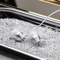 USAMS EP-19 Metal 3D Surround Stereo 3.5mm In-ear Heavy Bass Earphone Headphone for iPhone Samsung