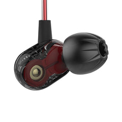 KZ ZSE HiFi Double Dynamic Driver 3.5mm Wired Noise Isolating Heavy Bass In-ear Earphone Headphone