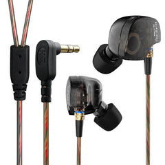 KZ ATE 3.5mm Metal In-ear Wired Earphone HIFI Super Bass Copper Driver Noise Cancelling Sports