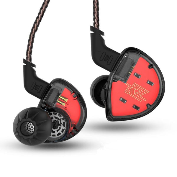 KZ ES4 HiFi Balanced Armature Dynamic Driver Hybrid Earphone Noise Cancelling Heavy Bass Headphone