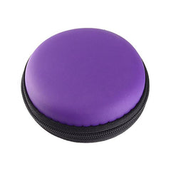 Small Round Carrying Storage Bag Case For Earphone Cable