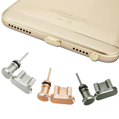 Aluminum Android Dust Plug Set Micro USB Port + Earphone Jack Plugs Sim Card Needle For Smartphone