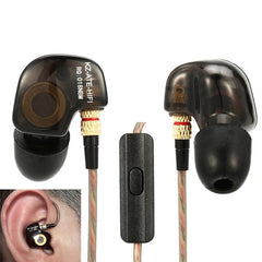 KZ ATE 3.5mm Metal In-ear Wired Earphone HIFI Super Bass Copper Driver Noise Cancelling Sports