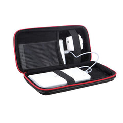 Portable Shockproof Power Bank Bag Hard Zipper Hang Rope Storage Box for Earphone Smartphone