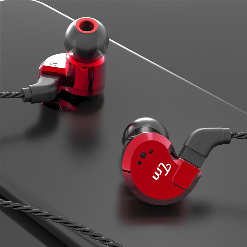 [8 Drivers] TRN V80 2BA+2DD Hybrid Earphone HiFi Dual Balanced Armature Dual Dynamic Bass Headphone