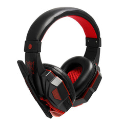 SY830MV Deep Bass Game Headphone Stereo Over-Ear Gaming Headset Headband Earphone with LED Light