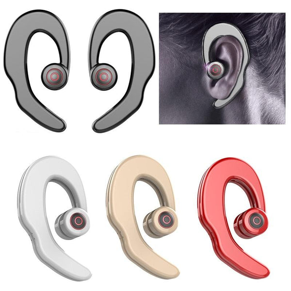 [True Wireless] S2 TWS Bone Conduction Earhooks Dual Bluetooth Earphone Stereo Headphone with Mic