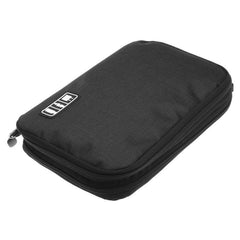 Universal Double Layers Large Capacity Data Cable Storage Bag Earphone USB Cable Organizer Bag