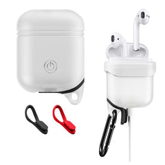 Bakeey Waterproof Shockproof Earphone Case With Hook For Apple AirPods