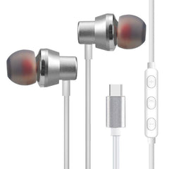 Ms22 TYPE-C In-ear Wired Control Earphone Stereo Bass Sound Noise Cancelling for Xiaomi Huawei