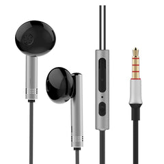 Q8 Mini Wired Earphone Metal Stereo Super Bass 3.5mm Jack Line Control Sport In-ear Headset With Mic