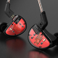 KZ AS10 HIFI 5BA Balanced Armature Driver Earphone 3.5mm Wired Control Bass Stereo Headphone