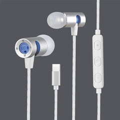 Bakeey Type-C In-ear Earphone Bass Wired Control Noise Cancelling With Mic For Xiaomi 6 Smartisan