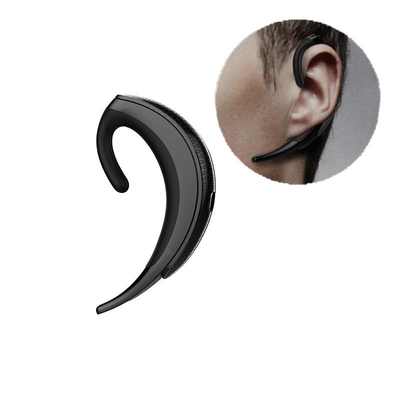 OVEVO Q12 Wireless Bluetooth Earphone Portable Single Earhook Handsfree Over Ear Headphone with Mic