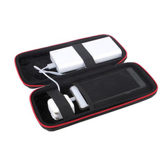 Portable Shockproof Power Bank Bag Hard Zipper Hang Rope Storage Box for Earphone Smartphone