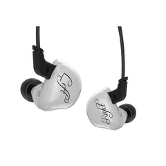 KZ ZSR Plus HiFi Six Drivers 2BA+DD Earphone Dual Balanced Armature Dynamic Hybrid Bass Headphone