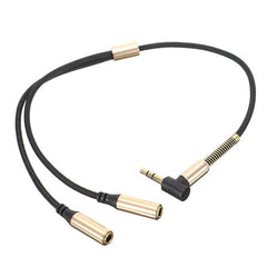 Universal 3.5mm Jack 1 To 2 Dual Earphone Headphone Splitter Standard Audio Cable