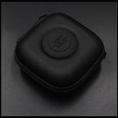 KZ Mini PU Earphone Bag Zipper Square Carrying Case Protective Bag Shockproof Headphone Storage Box