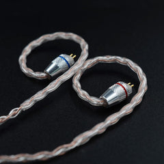 KZ Earphone Cable 3.5mm Copper Silver Mixed Plated Upgrade Cable for ZST ZS10 AS10 BA10 ZS6 MMCX