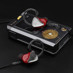 IM1 HIFI Hybrid In-ear Ring Iron Earphone Bass Dual Dynamic Drivers Removable Cable Sport Headphone